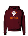 Kiss Me BOOtiful Ghost Orange Dark Hoodie Sweatshirt-Hoodie-TooLoud-Maroon-Small-Davson Sales