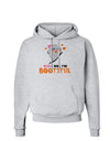 Kiss Me BOOtiful Ghost Orange Hoodie Sweatshirt-Hoodie-TooLoud-AshGray-Small-Davson Sales