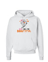 Kiss Me BOOtiful Ghost Orange Hoodie Sweatshirt-Hoodie-TooLoud-White-Small-Davson Sales