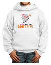 Kiss Me BOOtiful Ghost Orange Youth Hoodie Pullover Sweatshirt-Youth Hoodie-TooLoud-White-XS-Davson Sales