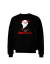 Kiss Me BOOtiful Ghost Red Adult Dark Sweatshirt-Sweatshirts-TooLoud-Black-Small-Davson Sales