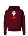 Kiss Me BOOtiful Ghost Red Dark Hoodie Sweatshirt-Hoodie-TooLoud-Maroon-Small-Davson Sales