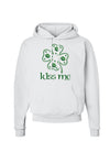 Kiss Me Clover Hoodie Sweatshirt-Hoodie-TooLoud-White-Small-Davson Sales