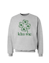 Kiss Me Clover Sweatshirt-Sweatshirts-TooLoud-AshGray-Small-Davson Sales