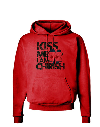 Kiss Me I'm Chirish Hoodie Sweatshirt by TooLoud-Hoodie-TooLoud-Red-Small-Davson Sales