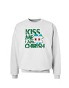 Kiss Me I'm Chirish Sweatshirt by TooLoud-Sweatshirts-TooLoud-White-Small-Davson Sales