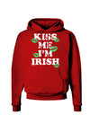 Kiss Me I'm Irish - Green Kisses Dark Hoodie Sweatshirt by TooLoud-Hoodie-TooLoud-Red-Small-Davson Sales