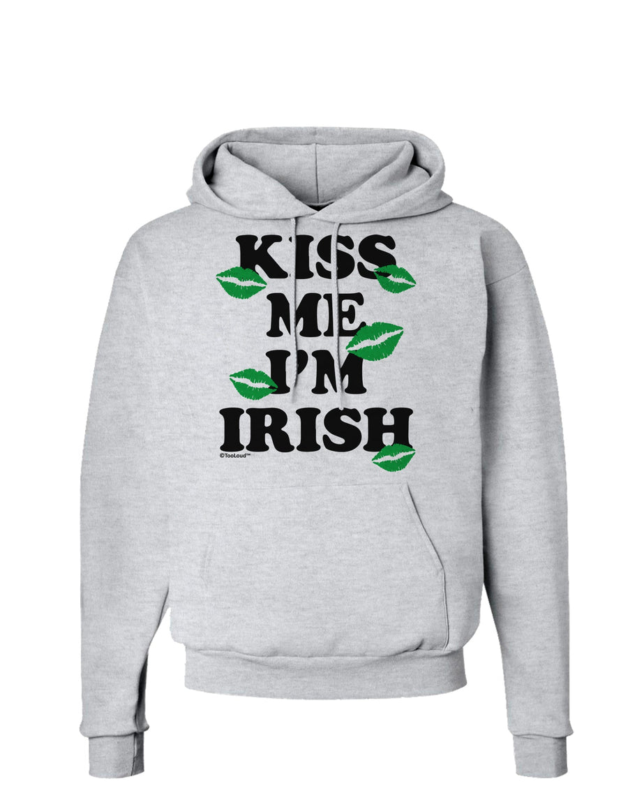 Kiss Me I'm Irish - Green Kisses Hoodie Sweatshirt by TooLoud-Hoodie-TooLoud-White-Small-Davson Sales