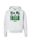 Kiss Me I'm Irish-ish Hoodie Sweatshirt-Hoodie-TooLoud-White-Small-Davson Sales