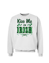 Kiss Me I'm Irish-ish Sweatshirt-Sweatshirts-TooLoud-White-Small-Davson Sales
