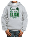 Kiss Me I'm Irish-ish Youth Hoodie Pullover Sweatshirt-Youth Hoodie-TooLoud-Ash-XS-Davson Sales