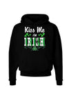 Kiss Me I'm Irish St Patricks Day Dark Hoodie Sweatshirt-Hoodie-TooLoud-Black-Small-Davson Sales