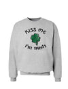 Kiss Me Im Irish St. Patrick's Day Sweatshirt-Sweatshirts-TooLoud-Kiss-Me-Im-Irish Ash-Gray-Small-Davson Sales