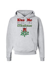 Kiss Me Under the Mistletoe Christmas Hoodie Sweatshirt-Hoodie-TooLoud-AshGray-Small-Davson Sales