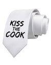 Kiss the Cook Grill Master 2 - Text Printed White Necktie