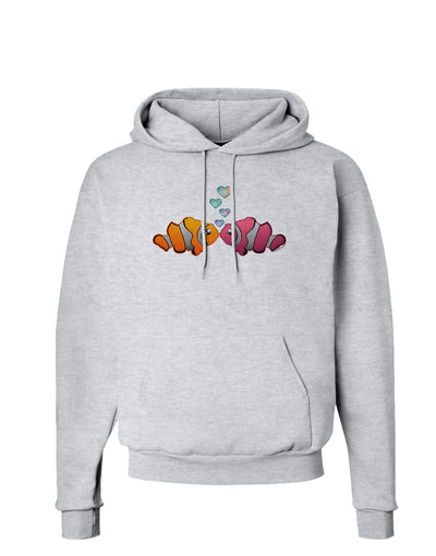 Kissy Clownfish Hoodie Sweatshirt-Hoodie-TooLoud-AshGray-Small-Davson Sales