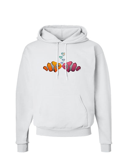 Kissy Clownfish Hoodie Sweatshirt-Hoodie-TooLoud-White-Small-Davson Sales