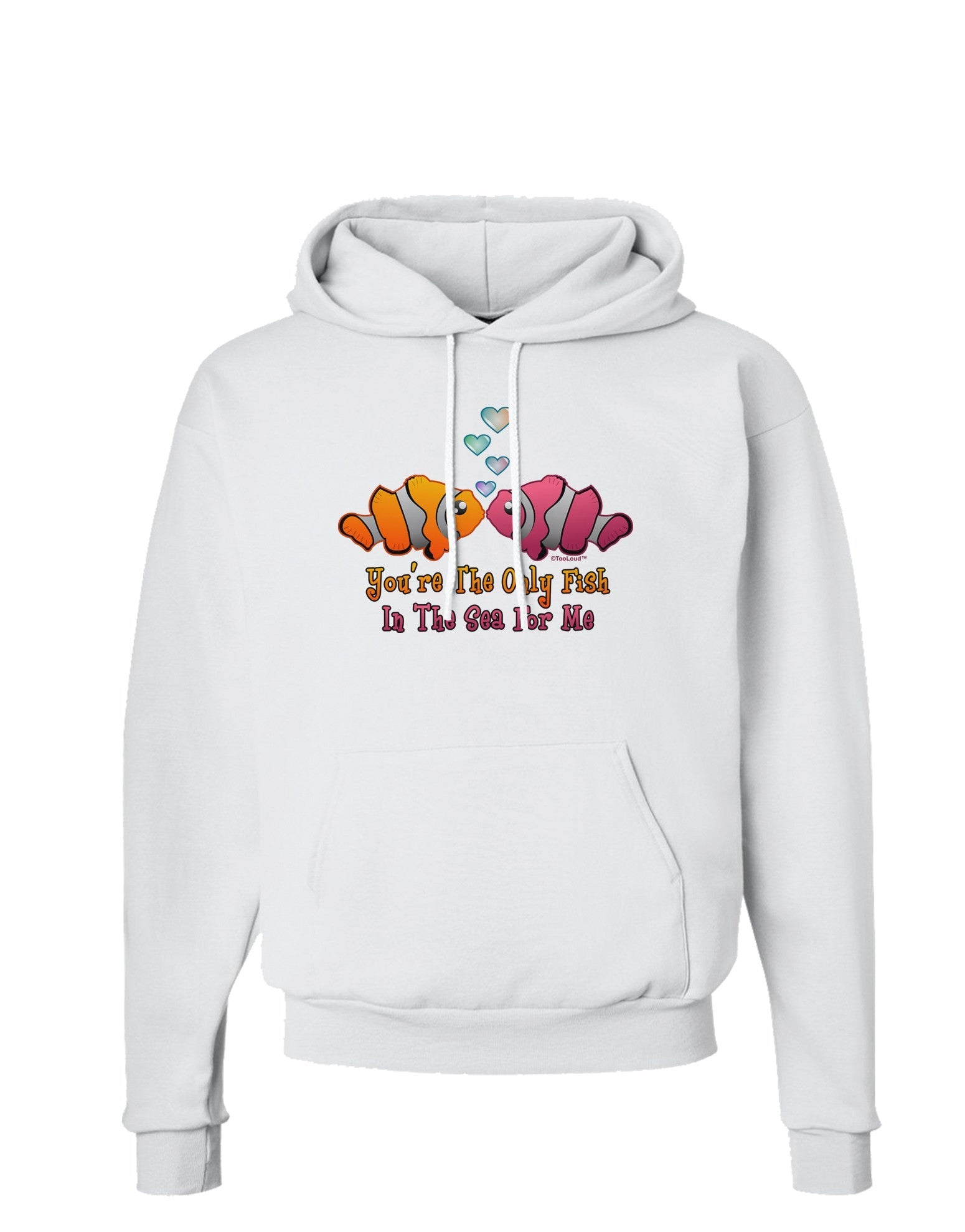 Kissy Clownfish Only Fish In The Sea Hoodie Sweatshirt-Hoodie-TooLoud-White-Small-Davson Sales