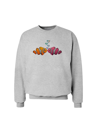 Kissy Clownfish Sweatshirt-Sweatshirts-TooLoud-AshGray-Small-Davson Sales