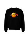 Kissy Face Emoji Girl Adult Dark Sweatshirt-Sweatshirts-TooLoud-Black-Small-Davson Sales