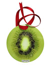 Kiwi Fruit Circular Metal Ornament All Over Print by TooLoud-Ornament-TooLoud-White-Davson Sales