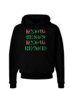 Know Jesus Know Peace Christmas Dark Hoodie Sweatshirt-Hoodie-TooLoud-Black-Small-Davson Sales