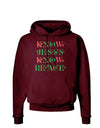 Know Jesus Know Peace Christmas Dark Hoodie Sweatshirt-Hoodie-TooLoud-Maroon-Small-Davson Sales