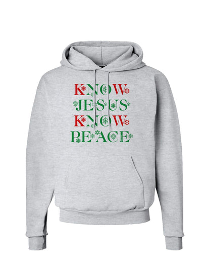 Know Jesus Know Peace Christmas Hoodie Sweatshirt-Hoodie-TooLoud-AshGray-Small-Davson Sales