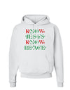 Know Jesus Know Peace Christmas Hoodie Sweatshirt-Hoodie-TooLoud-White-Small-Davson Sales