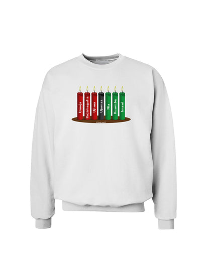 Kwanzaa Candles 7 Principles Sweatshirt-Sweatshirts-TooLoud-White-Small-Davson Sales