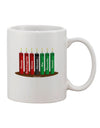 Kwanzaa Candles: Embrace the 7 Principles with our Exquisite 11 oz Coffee Mug - TooLoud-11 OZ Coffee Mug-TooLoud-White-Davson Sales