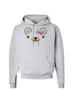 Kyu-T Ears - Beartholomea Girl Teddy Bear Hoodie Sweatshirt-Hoodie-TooLoud-AshGray-Small-Davson Sales