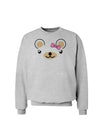 Kyu-T Ears - Beartholomea Girl Teddy Bear Sweatshirt-Sweatshirts-TooLoud-AshGray-Small-Davson Sales