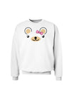 Kyu-T Ears - Beartholomea Girl Teddy Bear Sweatshirt-Sweatshirts-TooLoud-White-Small-Davson Sales