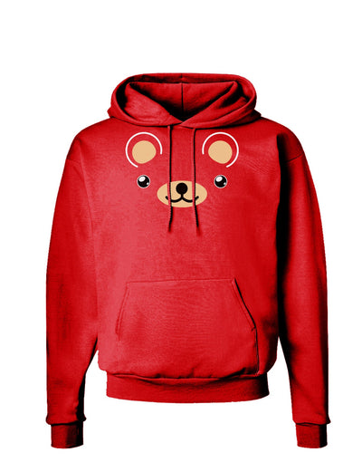 Kyu-T Ears - Beartholomew Teddy Bear Dark Hoodie Sweatshirt-Hoodie-TooLoud-Red-Small-Davson Sales