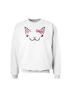 Kyu-T Ears - Kawaia the Cute Girl Critter Sweatshirt-Sweatshirts-TooLoud-White-Small-Davson Sales