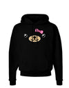 Kyu-T Face - Beartholomea Cute Girl Bear Dark Hoodie Sweatshirt-Hoodie-TooLoud-Black-Small-Davson Sales