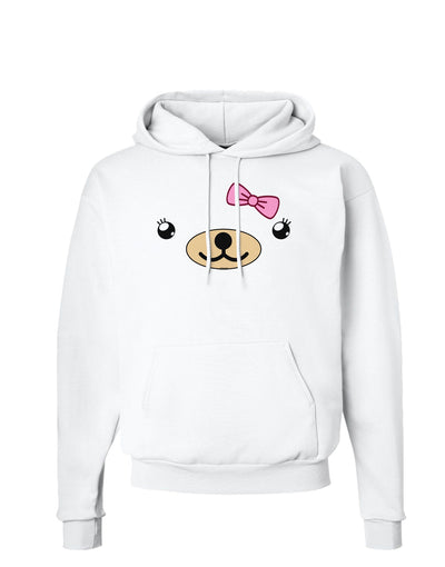 Kyu-T Face - Beartholomea Cute Girl Bear Hoodie Sweatshirt-Hoodie-TooLoud-White-Small-Davson Sales