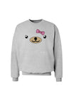 Kyu-T Face - Beartholomea Cute Girl Bear Sweatshirt-Sweatshirts-TooLoud-AshGray-Small-Davson Sales