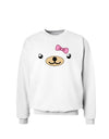 Kyu-T Face - Beartholomea Cute Girl Bear Sweatshirt-Sweatshirts-TooLoud-White-Small-Davson Sales