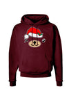 Kyu-T Face Beartholomea Santa Girl Bear Dark Hoodie Sweatshirt-Hoodie-TooLoud-Maroon-Small-Davson Sales