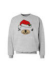 Kyu-T Face Beartholomea Santa Girl Bear Sweatshirt-Sweatshirt-TooLoud-AshGray-Small-Davson Sales