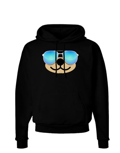 Kyu-T Face - Beartholomew Cool Sunglasses Dark Hoodie Sweatshirt-Hoodie-TooLoud-Black-Small-Davson Sales