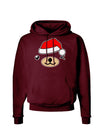 Kyu-T Face Beartholomew Santa Boy Bear Dark Hoodie Sweatshirt-Hoodie-TooLoud-Maroon-Small-Davson Sales