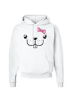 Kyu-T Face - Bucklette Cute Girl Beaver Hoodie Sweatshirt-Hoodie-TooLoud-White-Small-Davson Sales