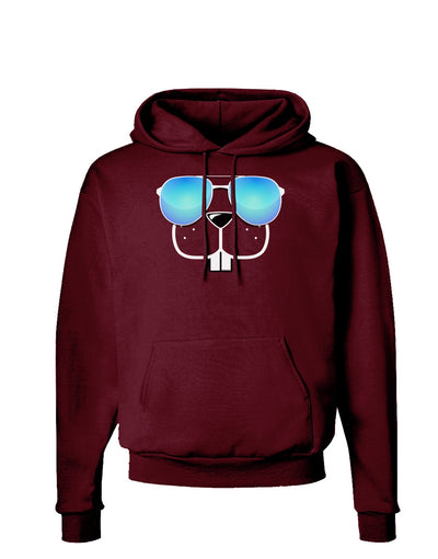 Kyu-T Face - Buckley Cool Sunglasses Dark Hoodie Sweatshirt-Hoodie-TooLoud-Maroon-Small-Davson Sales