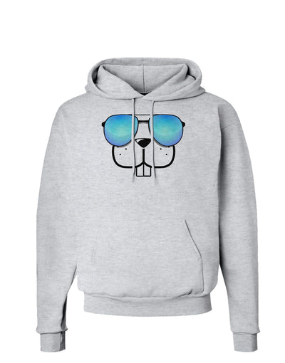 Kyu-T Face - Buckley Cool Sunglasses Hoodie Sweatshirt-Hoodie-TooLoud-AshGray-Small-Davson Sales