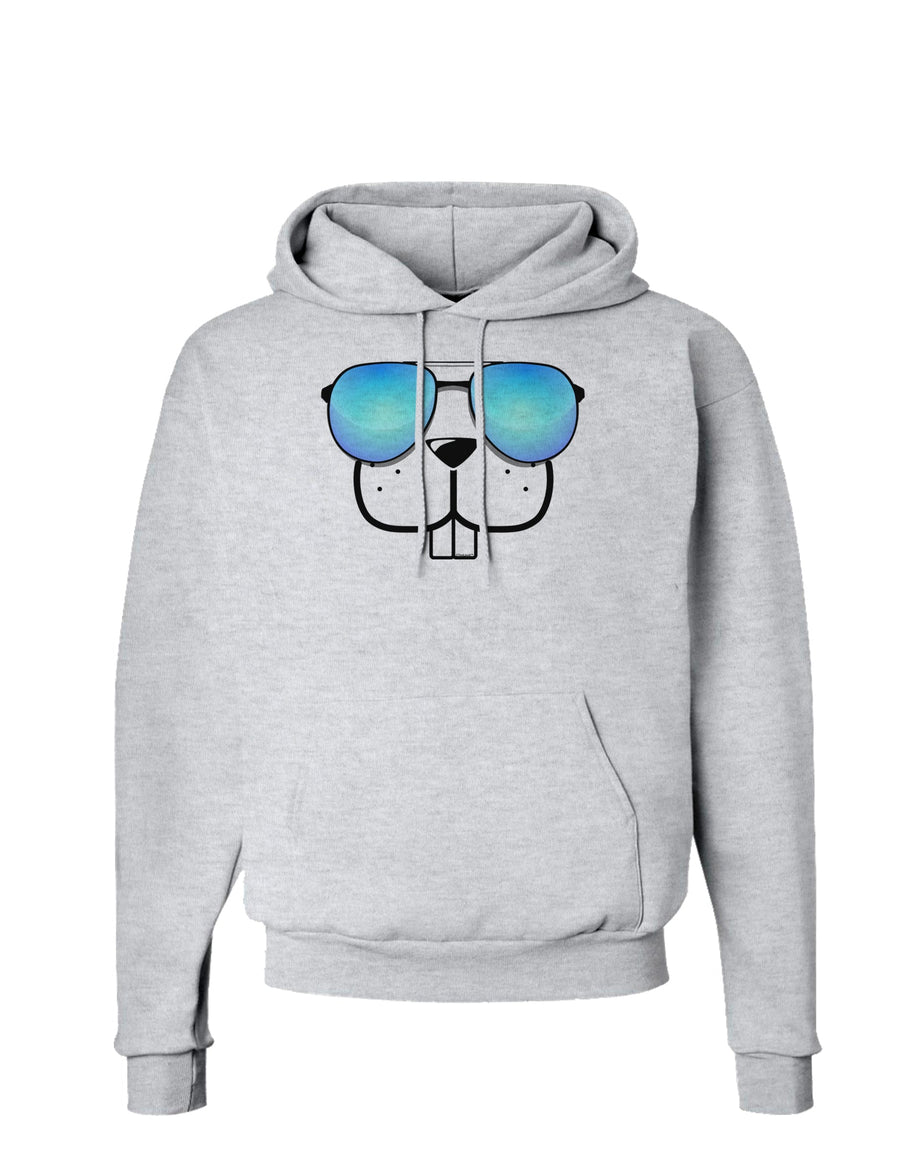 Kyu-T Face - Buckley Cool Sunglasses Hoodie Sweatshirt-Hoodie-TooLoud-White-Small-Davson Sales