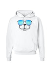 Kyu-T Face - Buckley Cool Sunglasses Hoodie Sweatshirt-Hoodie-TooLoud-White-Small-Davson Sales