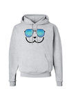 Kyu-T Face - Dewy Cool Sunglasses Hoodie Sweatshirt-Hoodie-TooLoud-AshGray-Small-Davson Sales